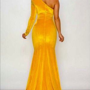 Yellowish Gold Formal Dress
